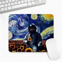 Starry Surreal Psychedelic Astronaut Space Large Mousepad by Cowasu