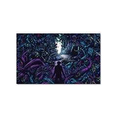 Horror Psychedelic Art Sticker (rectangular) by Cowasu