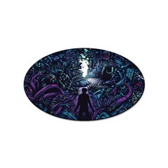 Horror Psychedelic Art Sticker Oval (10 Pack) by Cowasu