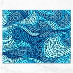 Ocean Waves Sea Abstract Pattern Water Blue Rectangular Jigsaw Puzzl Front