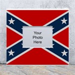 Rebel flag  White Wall Photo Frame 5  x 7  Front