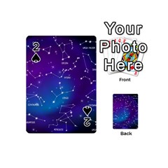 Realistic Night Sky With Constellations Playing Cards 54 Designs (mini) by Cowasu