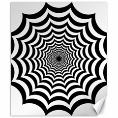 Spider Web Hypnotic Canvas 20  X 24  by Amaryn4rt