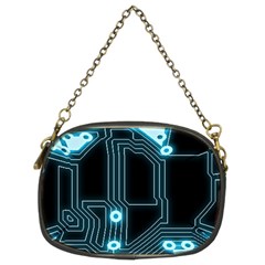 A Completely Seamless Background Design Circuitry Chain Purse (two Sides) by Amaryn4rt