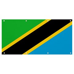 Flag Of Tanzania Banner And Sign 8  X 4  by Amaryn4rt