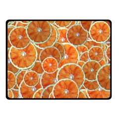 Oranges Background Texture Pattern Fleece Blanket (small) by Simbadda