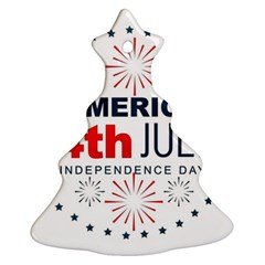 Independence Day Usa Ornament (christmas Tree)  by Ravend