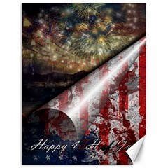 Independence Day Background Abstract Grunge American Flag Canvas 12  X 16  by Ravend