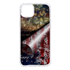 Independence Day Background Abstract Grunge American Flag Iphone 14 Plus Tpu Uv Print Case by Ravend