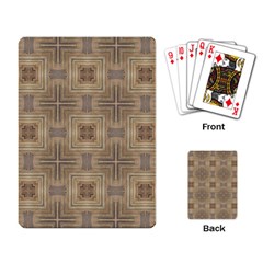 Abstract Wood Design Floor Texture Playing Cards Single Design (rectangle) by Celenk