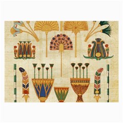 Egyptian Paper Papyrus Hieroglyphs Large Glasses Cloth by Vaneshop