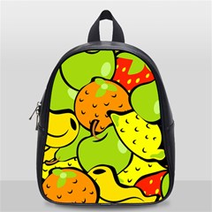 Fruit Food Wallpaper School Bag (small) by Dutashop