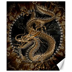 Dragon Pentagram Canvas 20  X 24  by Amaryn4rt