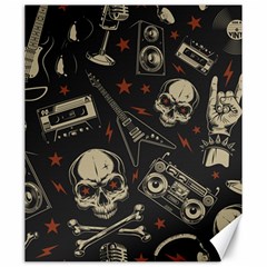 Grunge Seamless Pattern With Skulls Canvas 20  X 24  by Amaryn4rt