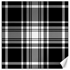 Pixel-background-design-modern-seamless-pattern-plaid-square-texture-fabric-tartan-scottish-textile- Canvas 16  X 16  by uniart180623