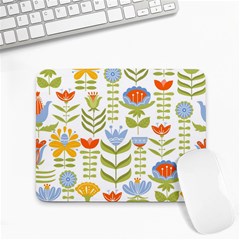 Seamless-pattern-with-various-flowers-leaves-folk-motif Small Mousepad by uniart180623