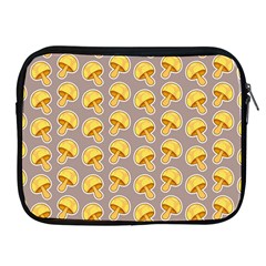 Yellow-mushroom-pattern Apple Ipad 2/3/4 Zipper Cases by uniart180623