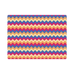 Zigzag-pattern-seamless-zig-zag-background-color Premium Plush Fleece Blanket (mini) by uniart180623