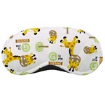 Vector-pattern-with-cute-giraffe-cartoon Sleeping Mask Front