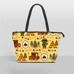 Seamless-pattern-funny-ranger-cartoon Classic Shoulder Handbag by uniart180623