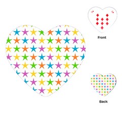 Star-pattern-design-decoration Playing Cards Single Design (heart) by uniart180623