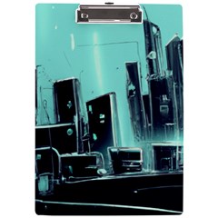 Buildings City Urban Destruction Background A4 Acrylic Clipboard by uniart180623