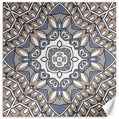 Flower Art Decorative Mandala Pattern Ornamental Canvas 12  X 12  by uniart180623