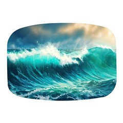 Waves Ocean Sea Tsunami Nautical Painting Mini Square Pill Box by uniart180623