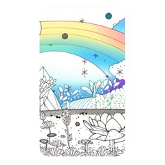 Rainbow Fun Cute Minimal Doodle Drawing Arts Memory Card Reader (rectangular) by uniart180623