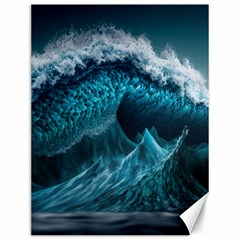 Tsunami Waves Ocean Sea Water Rough Seas Canvas 12  X 16  by uniart180623