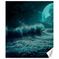 Waves Ocean Sea Tsunami Nautical Blue Sea Art Canvas 8  X 10  by uniart180623