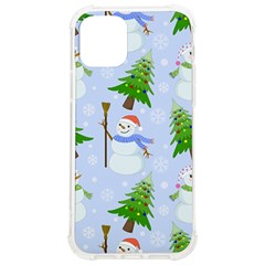 New Year Christmas Snowman Pattern, Iphone 12/12 Pro Tpu Uv Print Case by uniart180623