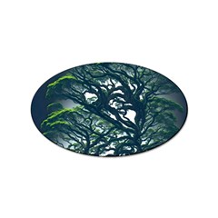 Tree Leaf Green Forest Wood Natural Nature Sticker Oval (100 Pack) by Ravend