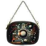 Technology Robot Internet Processor Chain Purse (Two Sides) Front