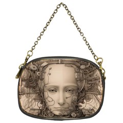 Cyborg Robot Future Drawing Poster Chain Purse (one Side) by Ravend