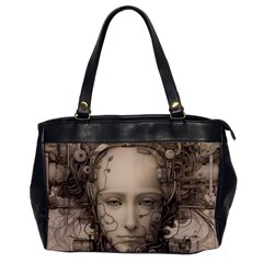 Cyborg Robot Future Drawing Poster Oversize Office Handbag by Ravend