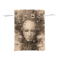 Cyborg Robot Future Drawing Poster Lightweight Drawstring Pouch (s) by Ravend