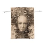 Cyborg Robot Future Drawing Poster Lightweight Drawstring Pouch (M) Front