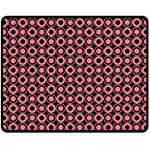 Mazipoodles Red Donuts Polka Dot  Fleece Blanket (Medium) 60 x50  Blanket Front