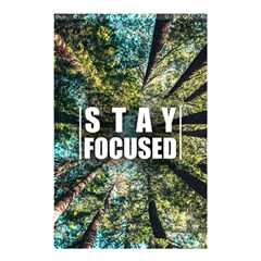 Stay Focused Focus Success Inspiration Motivational Shower Curtain 48  X 72  (small)  by Bangk1t