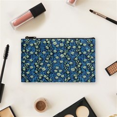 Lotus Bloom In The Calm Sea Of Beautiful Waterlilies Cosmetic Bag (small) by pepitasart