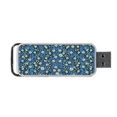 Lotus Bloom In The Calm Sea Of Beautiful Waterlilies Portable Usb Flash (two Sides) by pepitasart