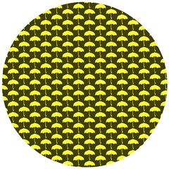 Under My Little Yellow Umbrella Wooden Puzzle Round by ConteMonfrey