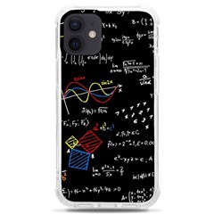 Black Background With Text Overlay Mathematics Formula Board Iphone 12 Mini Tpu Uv Print Case	 by uniart180623