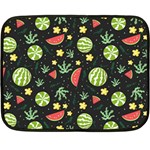 Watermelon Berries Patterns Pattern Two Sides Fleece Blanket (Mini) 35 x27  Blanket Front