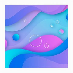 Colorful Blue Purple Wave Medium Glasses Cloth by uniart180623