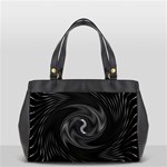 Abstract Mandala Twirl Oversize Office Handbag (2 Sides) Back