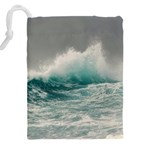 Big Storm Wave Drawstring Pouch (5XL) Back