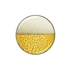 Texture Pattern Macro Glass Of Beer Foam White Yellow Art Hat Clip Ball Marker (4 Pack) by uniart180623