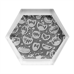 Funny Monster Mouths Hexagon Wood Jewelry Box by uniart180623